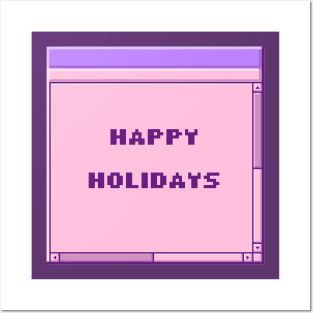 Windows95 Style Happy Holidays Posters and Art